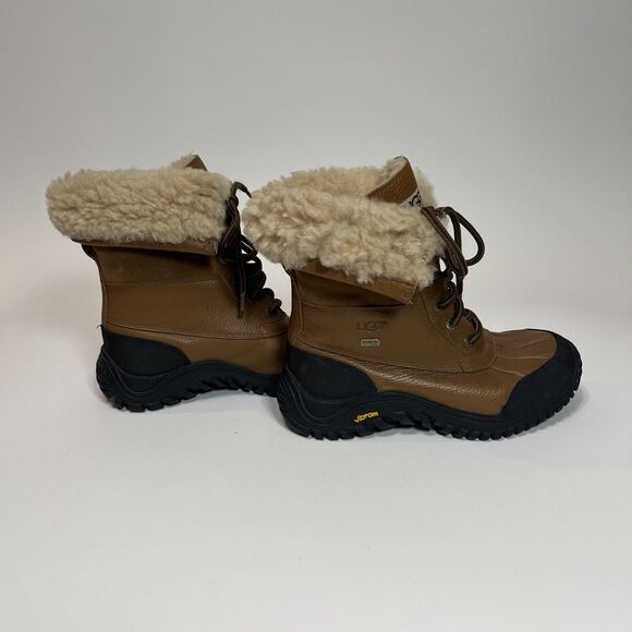 UGG Women's Adirondack II Snow Boots 5469 Chestnut Brown Size 6 - Picture 4 of 7